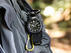 The Casio Pro Trek PRJ-B001B-1 (pictured) uses a paracord-style band. (Image source: Casio)