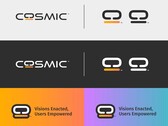 System76 presents the logo of its Cosmic Desktop in different variations (Image: System76).