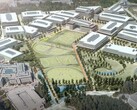 The redesign render of the Microsoft tech headquarters in Redmond.