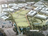 The redesign render of the Microsoft tech headquarters in Redmond.