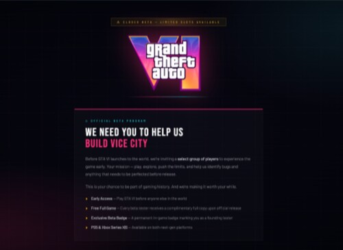 GTA 6 early access scam site