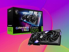 Nvidia GeForce RTX 5070 features 12 GB VRAM. (Image source: MSI, Unsplash, edited)