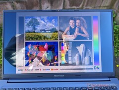 Outdoors under shade