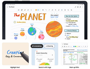 S Pen features on the tablet (Image source: Samsung)