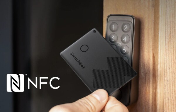 The SwitchBot Wallet Finder Card has NFC, so it can unlock compatible locks. (Image source: SwitchBot).