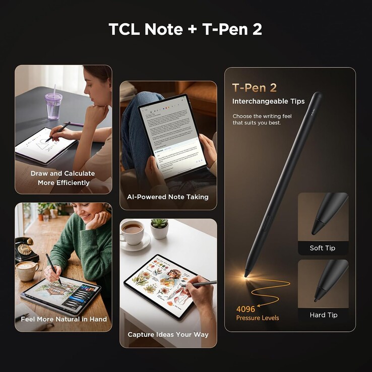 The Tab A1 Plus NxtPaper has a stylus support 