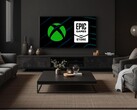 Xbox and Epic Games Store seen in living room