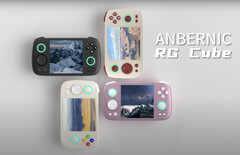 Anbernic has now shown the RG Cube in a black colour option. (Image source: Anbernic)