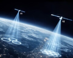 An illustration of mobile satellite beams.