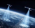 An illustration of mobile satellite beams.