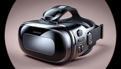 A &quot;Samsung VR headset&quot; mock-up&quot;. Source: Notebookcheck via DALL-E 3 