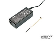 The 65 watt power adapter could always supply the notebook without problems.
