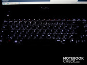 Of course, there is also an illuminated keyboard.