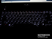 Of course, there is also an illuminated keyboard.