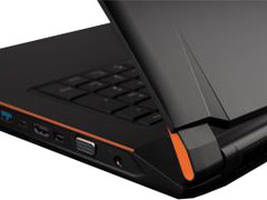 real newcomer: the 17 inch P57W gaming notebook from Gigabyte.