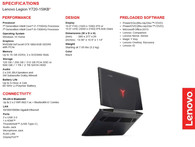 Legion Y720 specs