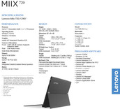 Miix 720 specs