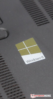 Windows 8 is preinstalled.