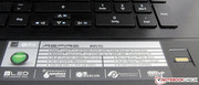 Acer has also not forgotten a fingerprint reader.