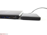 Both USB 3.0 ports offer good transfer speeds with external storage devices.
