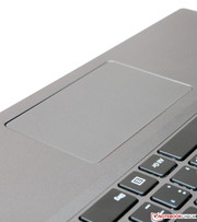 The touchpad and its buttons are accurate and crisp...