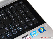 The full-fledged numeric keypad makes an external keyboard superfluous.