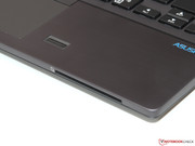 The security features include a fingerprint scanner and SmartCard reader.