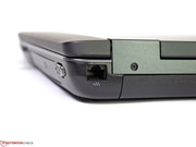 The only port at the rear: Gigabit Ethernet.