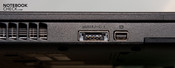 Left: Vent, USB & eSATA combo port, mini display port