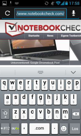 Limited space on the screen