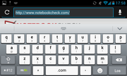 and typing in landscape mode occupies a lot of space.