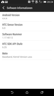 The latest version of KitKat is preloaded.