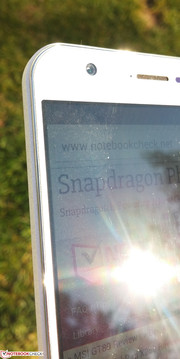 Bright display backlight for outdoor use