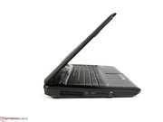 The chassis is large and heavy, but mostly sturdy.