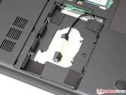 The laptop offers space for an additional 2.5 inch drive.