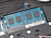 One of the two memory slots is equipped with 4 GB DDR3L-RAM,...