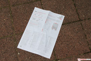 ...Lenovo supplies only a small overview sheet...