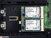 Two mSATA SSDs in a Raid 0 configuration allow for extremely high read speeds.