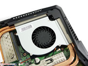 The fan exhaust gets very hot under full load.