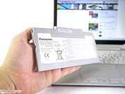 The hot swap battery system allows the battery to be replaced while the laptop remains running.