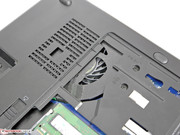 The fan is not as easy to access as e.g. with the Dell Precision M4800.