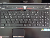 Keys in a 19 mm grid layout