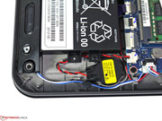 The battery is screwed in and can be replaced if necessary.