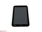 Toshiba designed the tablet to be used predominantly in portrait format.