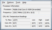 The CPU also gets very warm. Performance throttling wasn't observed.