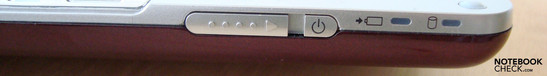 Front side: Power switch
