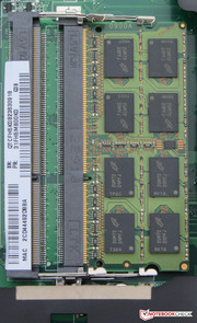 There are two RAM slots.