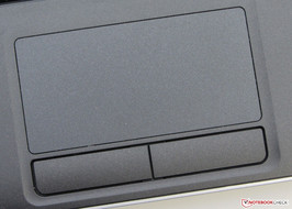 The touchpad supports multi-touch gestures.