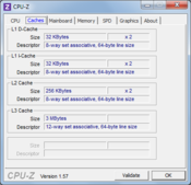 System info CPUZ Cache