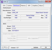 System info CPUZ Mainboard